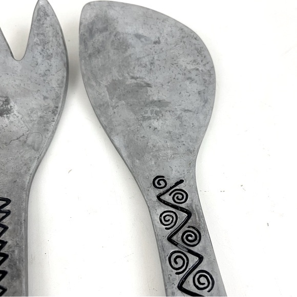 Wilton Armetale Reggae Pewter Serving Fork & Spoon - Picture 4 of 16